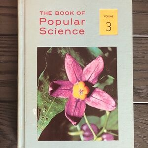3/$24 VTG 1964 Grolier Book of Popular Science Vol. 3 Hardcover Encyclopedia GUC